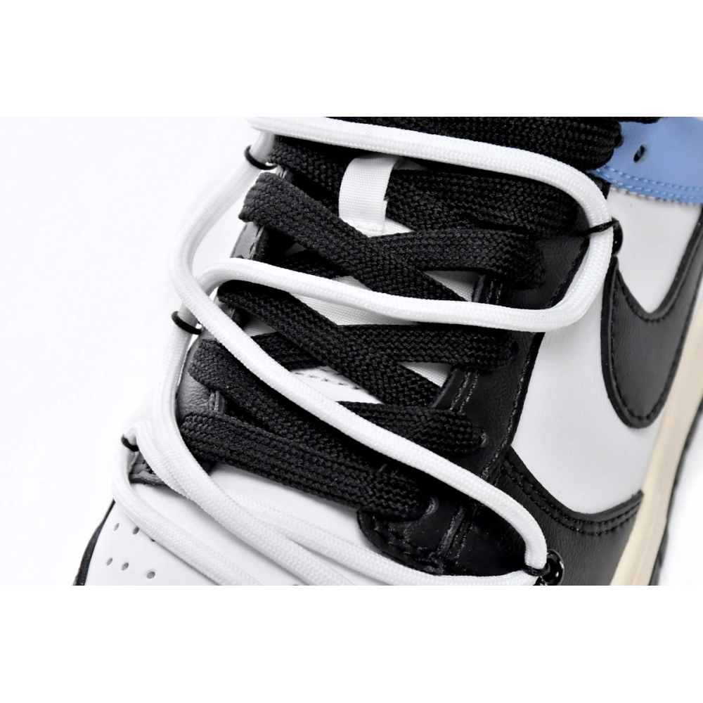 Nike SB Dunk Low Strap Black and White Blue DD1391-100 (Limited customized)