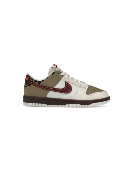 Nike Dunk Low Khaki Team Red Pearl White IM6687-262