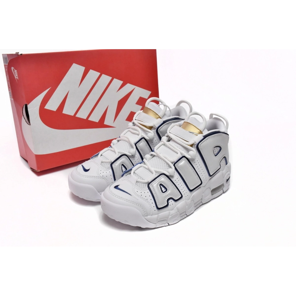 Nike Air More Uptempo White Midnight Navy 415082-109