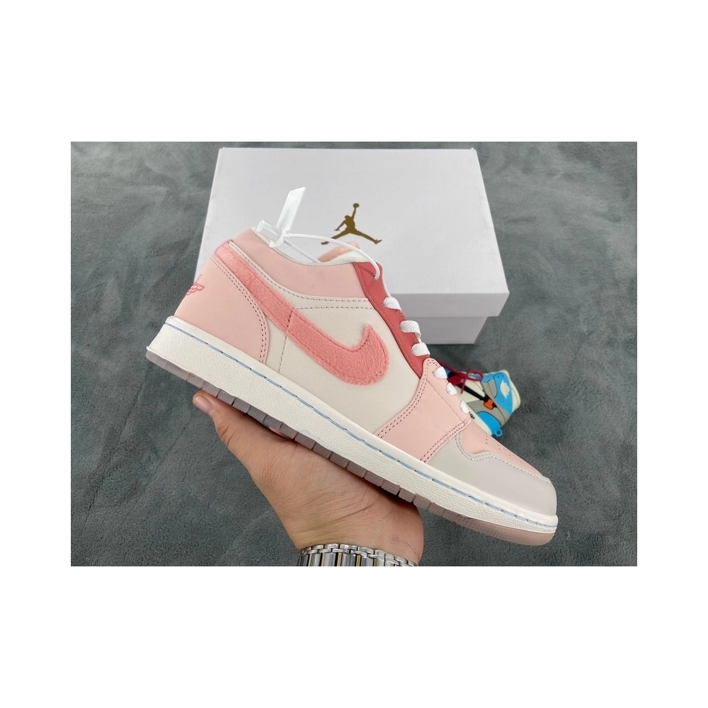 Air Jordan 1 Low SE Mighty Swooshers Pink DM5443-666