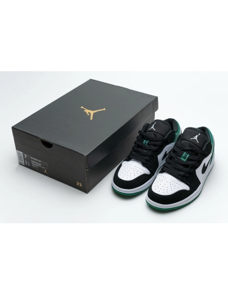 Air Jordan 1 Low White Black Mystic Green 553558-113