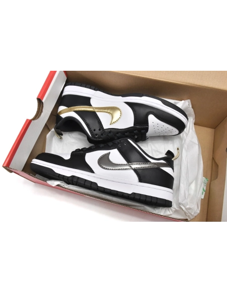 Nike Dunk Low Black White Metallic DH9764-001