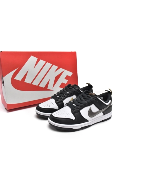 Nike Dunk Low Black White Metallic DH9764-001