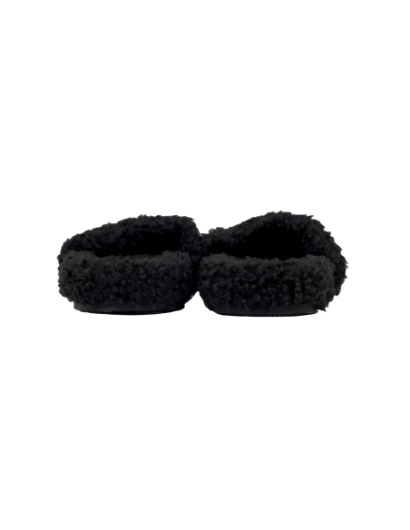 Balenciaga Cities Paris Furry Slide Black