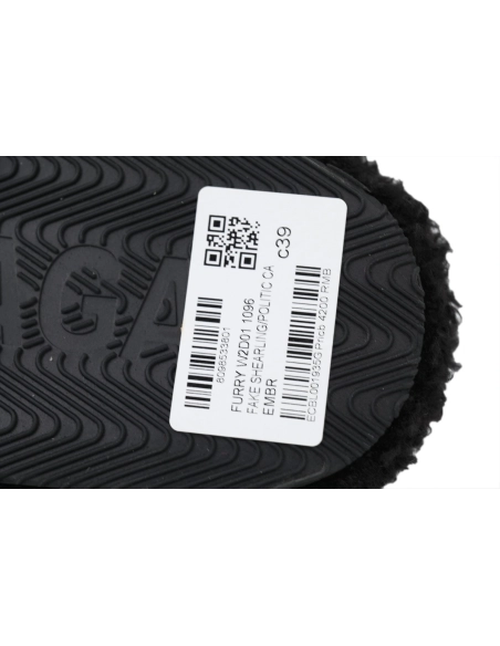 Balenciaga Cities Paris Furry Slide Black