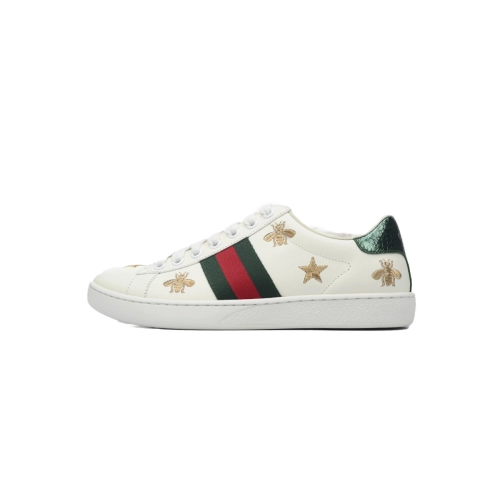 Gucci Ace Bees and Stars White