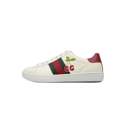 Gucci Ace Sneaker Cherry Embroidered White
