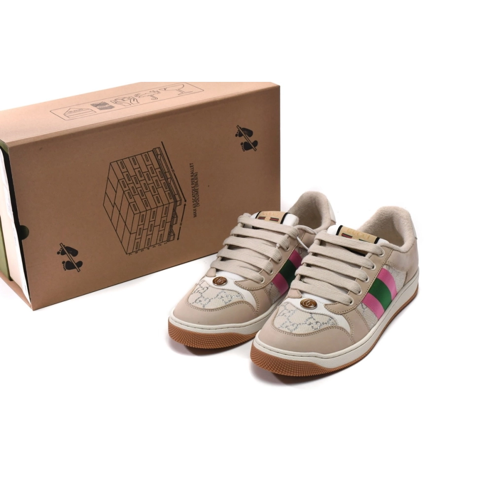 Gucci Screener GG Pink Green 577684 2C830 9150