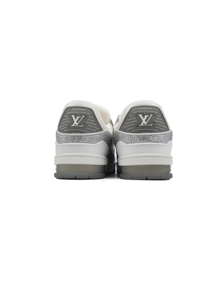 Louis Vuitton Trainer Grey White Swarovski