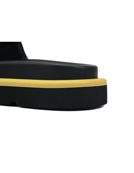 Louis Vuitton Pool Pillow Flat Comfort Mules Denim Yellow Label