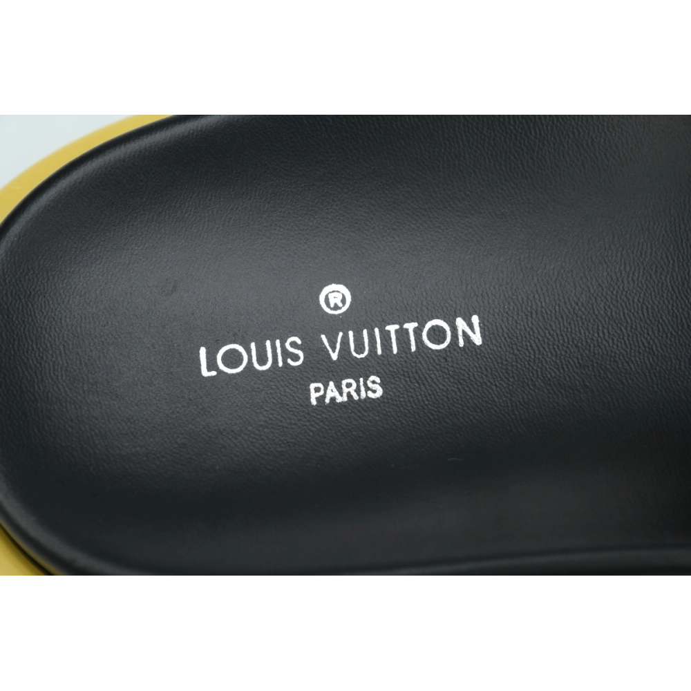 Louis Vuitton Pool Pillow Flat Comfort Mules Denim Yellow Label