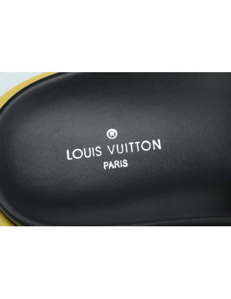 Louis Vuitton Pool Pillow Flat Comfort Mules Denim Yellow Label