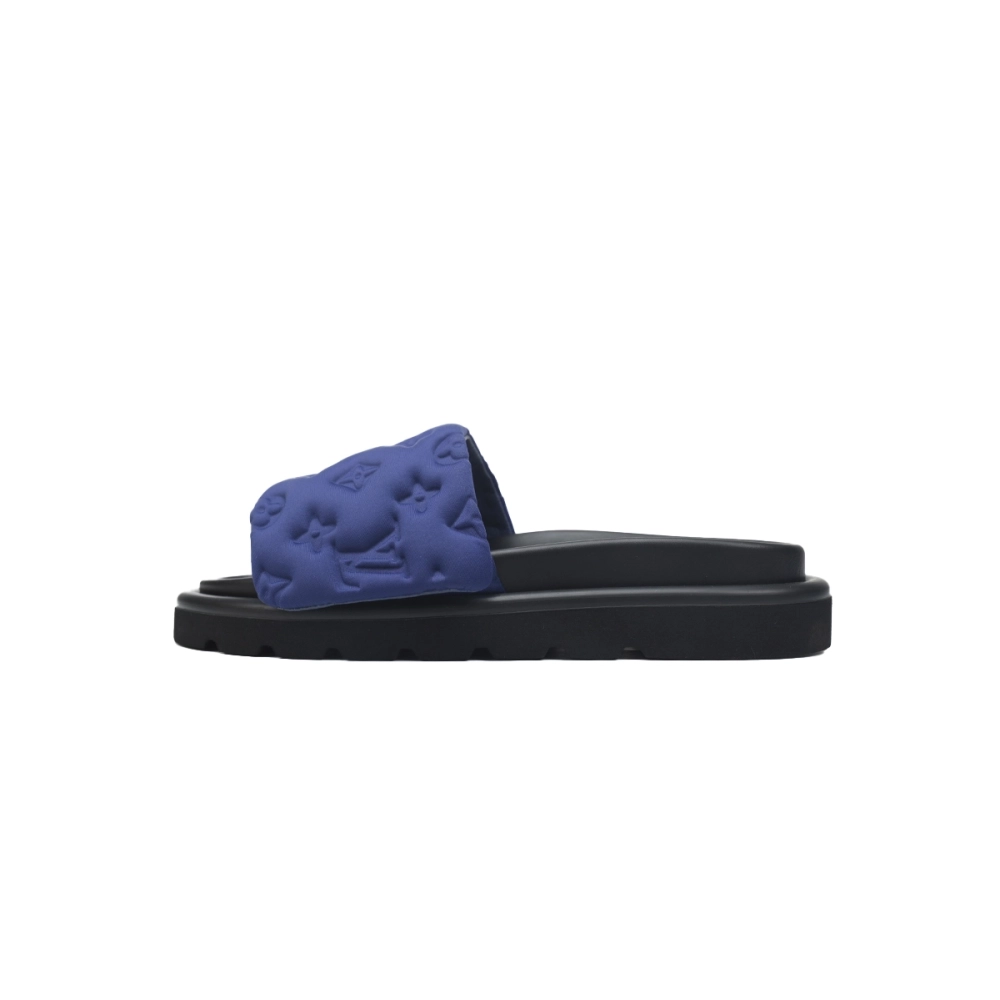 Louis Vuitton Pool Pillow Flat Comfort Mules Navy Blue