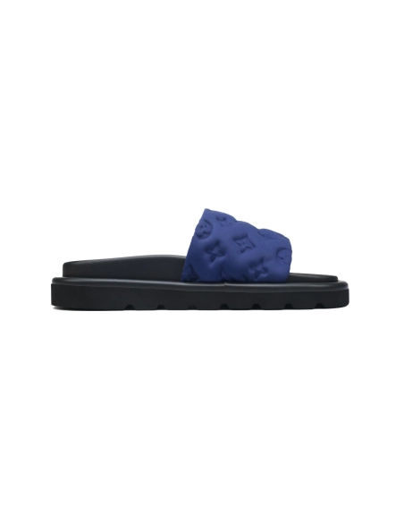 Louis Vuitton Pool Pillow Flat Comfort Mules Navy Blue