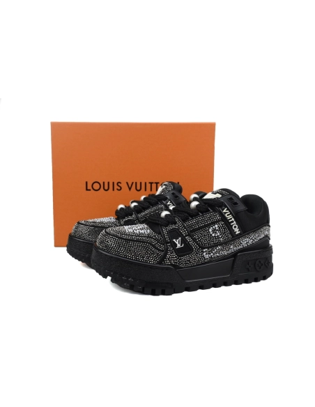 Louis Vuitton Trainer Maxi Black Swarovksi Crystals