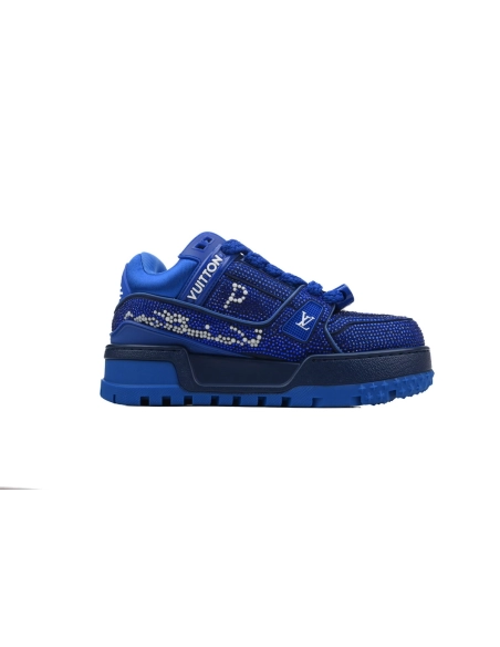 Louis Vuitton Trainer Maxi Blue Swarovksi Crystals