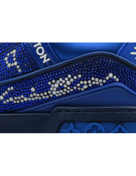 Louis Vuitton Trainer Maxi Blue Swarovksi Crystals