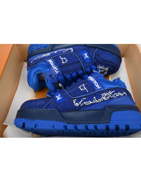 Louis Vuitton Trainer Maxi Blue Swarovksi Crystals