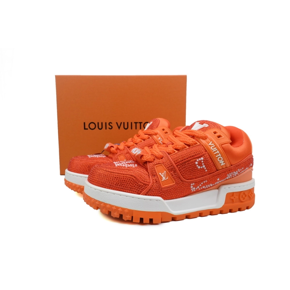 Louis Vuitton Trainer Maxi Orange Swarovksi Crystals