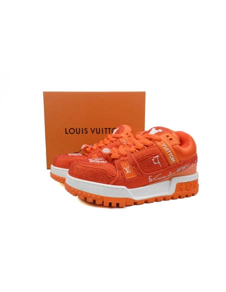 Louis Vuitton Trainer Maxi Orange Swarovksi Crystals