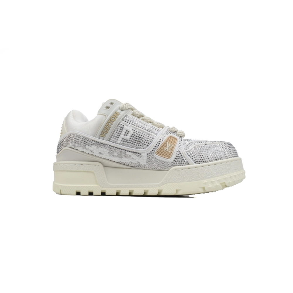 Louis Vuitton Trainer Maxi White Swarovksi Crystals