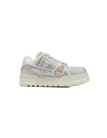 Louis Vuitton Trainer Maxi White Swarovksi Crystals