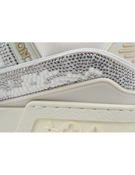 Louis Vuitton Trainer Maxi White Swarovksi Crystals