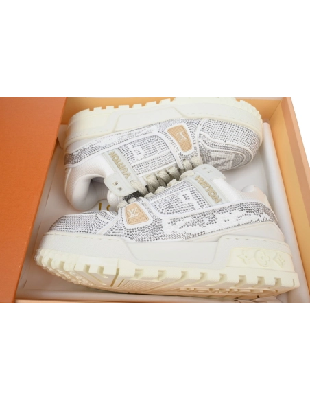 Louis Vuitton Trainer Maxi White Swarovksi Crystals
