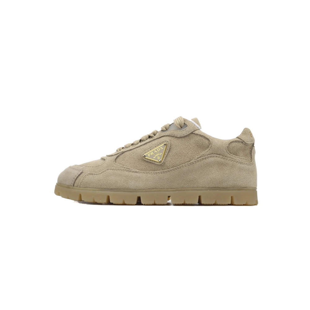 Prada Trail Suede Sneakers Khaki