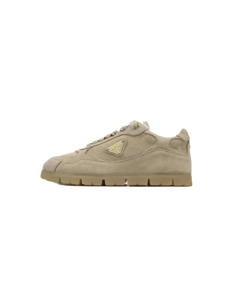 Prada Trail Suede Sneakers Khaki