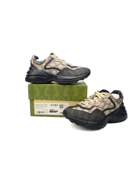 Gucci Rython GG Grey Navy 692909 UIQ20 1060