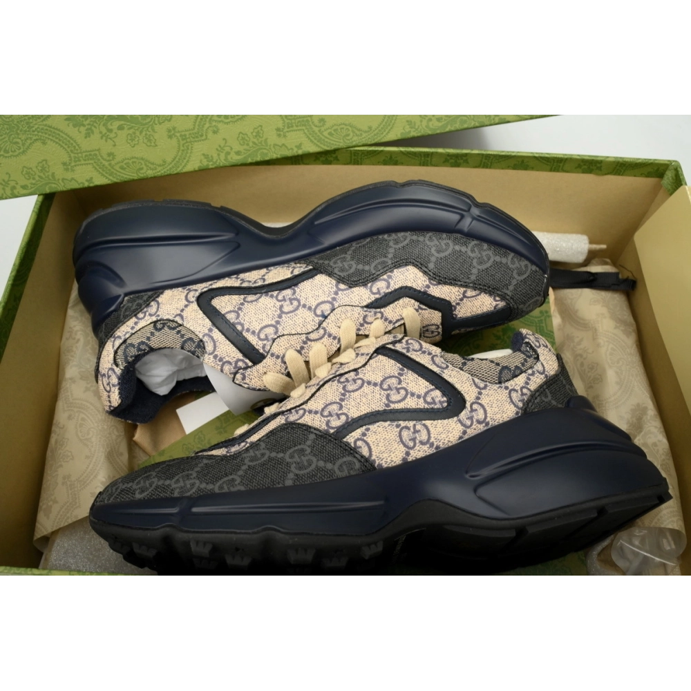 Gucci Rython GG Grey Navy 692909 UIQ20 1060