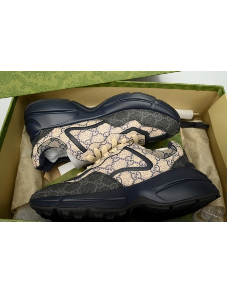 Gucci Rython GG Grey Navy 692909 UIQ20 1060