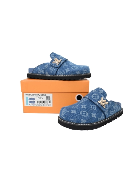Louis Vuitton LV Cosy Comfort Mule Blue 1AGVOQ