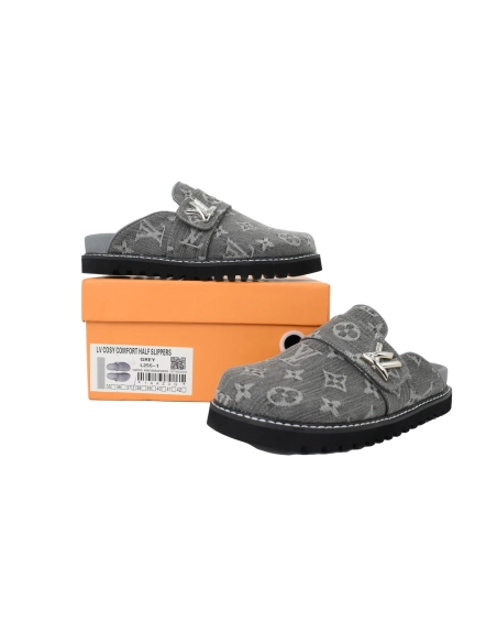 Louis Vuitton LV Cosy Comfort Mule Grey 1AGVP5