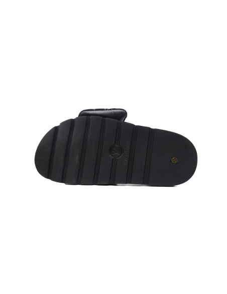 Louis Vuitton Pool Pillow Flat Comfort Mules Denim Black