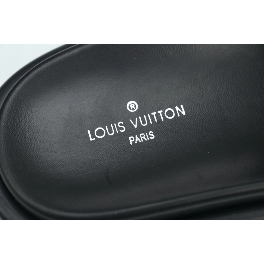 Louis Vuitton Pool Pillow Flat Comfort Mules Denim Black