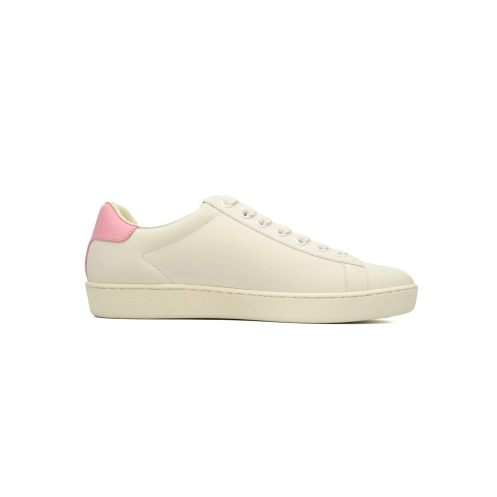 Gucci Ace Perforated Interlocking G White Pink