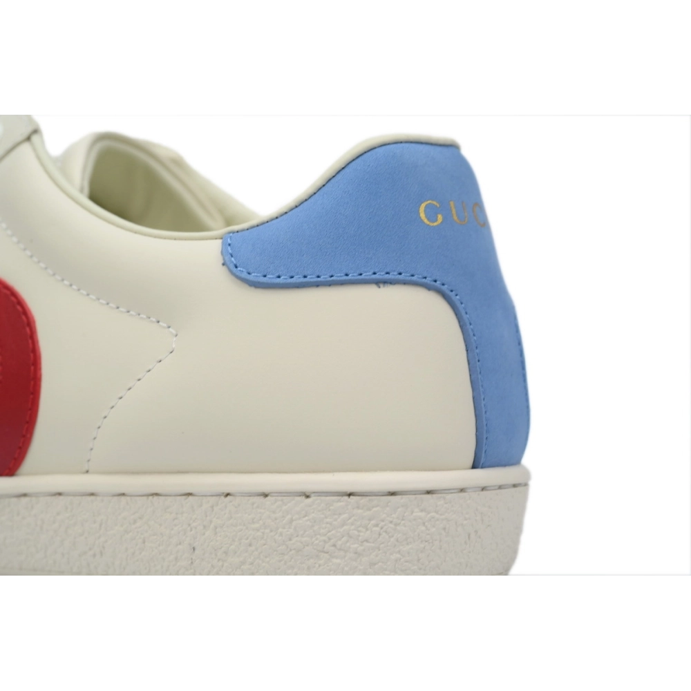 Gucci Ace Suede Trimmed Leather Sneakers White