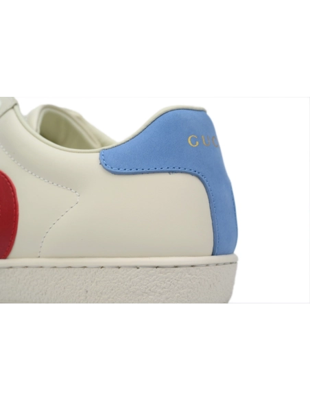 Gucci Ace Suede Trimmed Leather Sneakers White