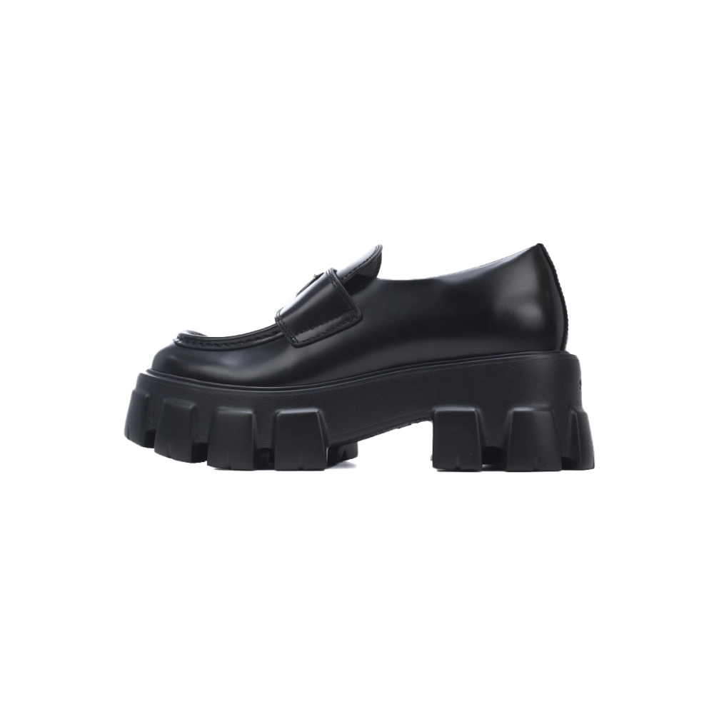Prada Monolith leather loafers Black