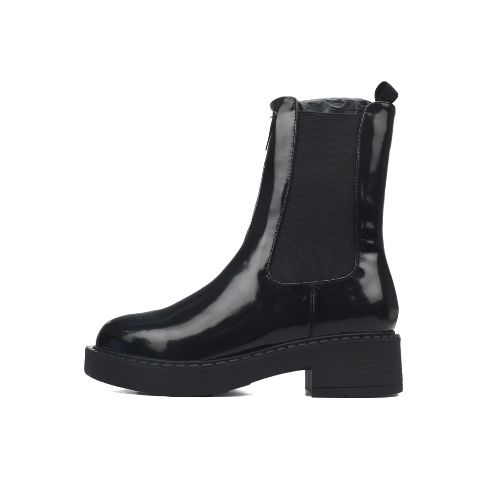 Prada Leather Ankle Boots Black