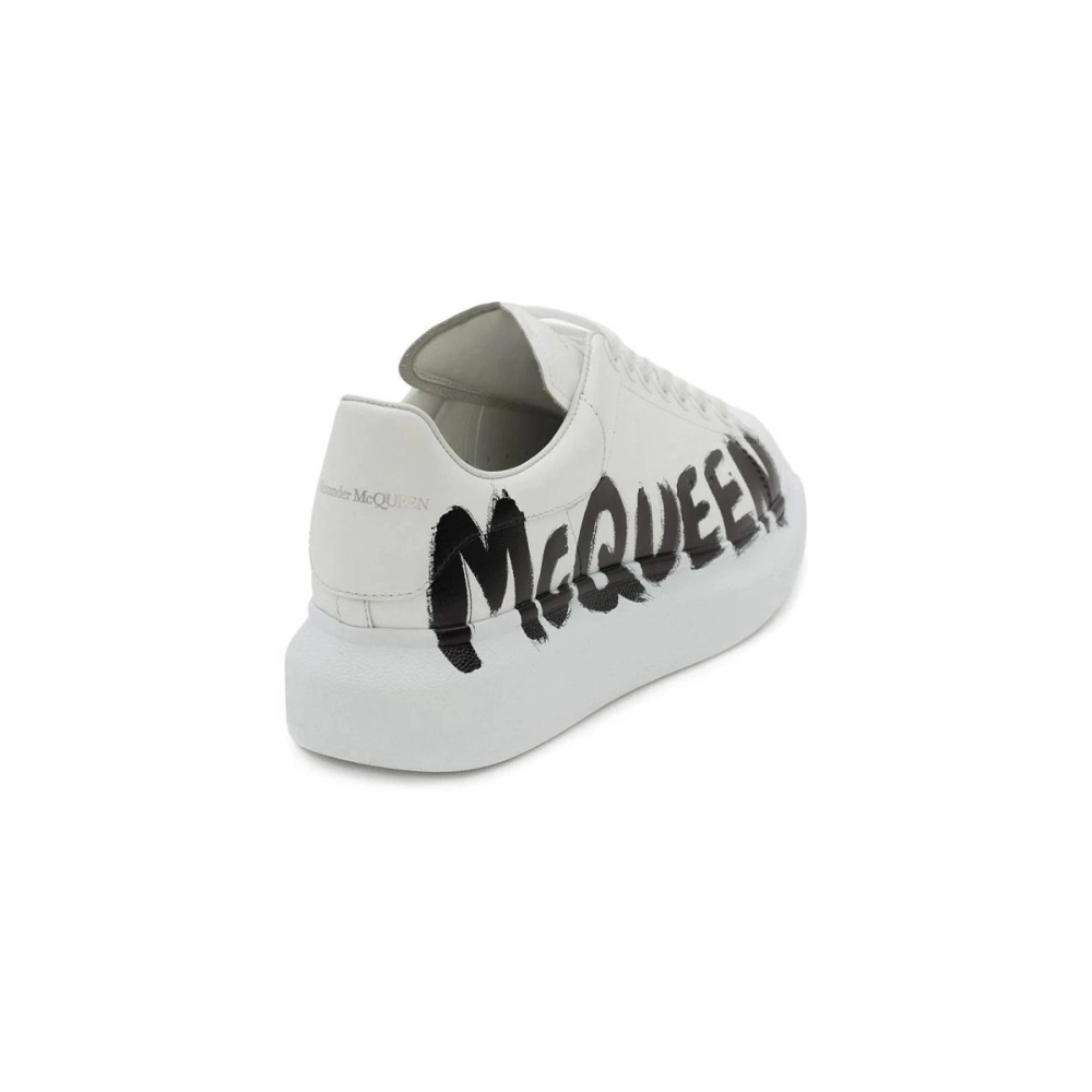 Alexander McQueen Oversized Graffiti White Black