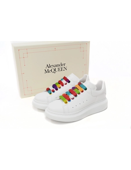 Alexander McQueen Oversized White Rainbow 553770WHX9P9035