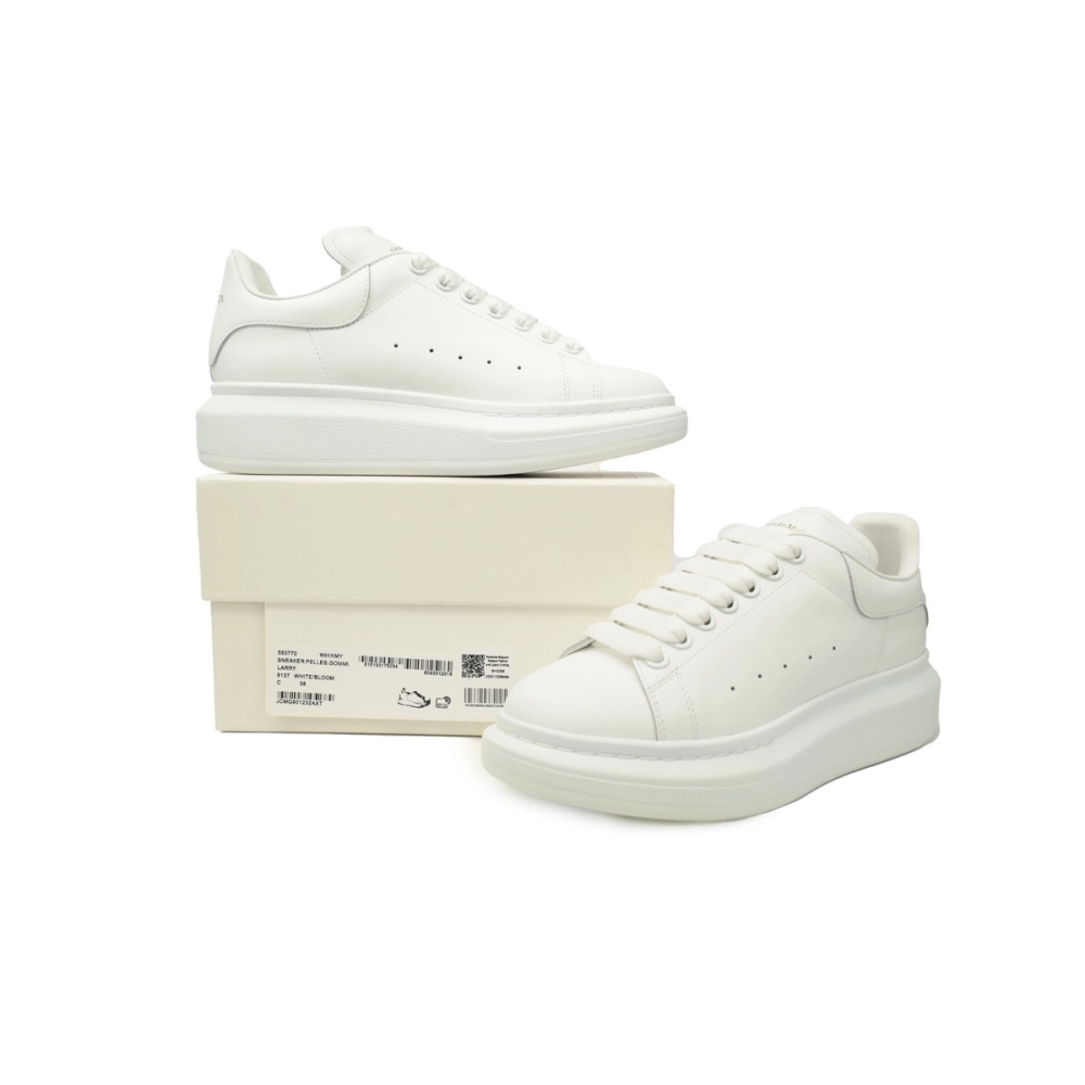 Alexander McQueen Oversized Leather Sneaker White 21295691