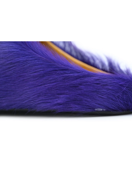 Marni Long-hair Calfskin Fussbett Sabot Purple SBMR000600P623600C74