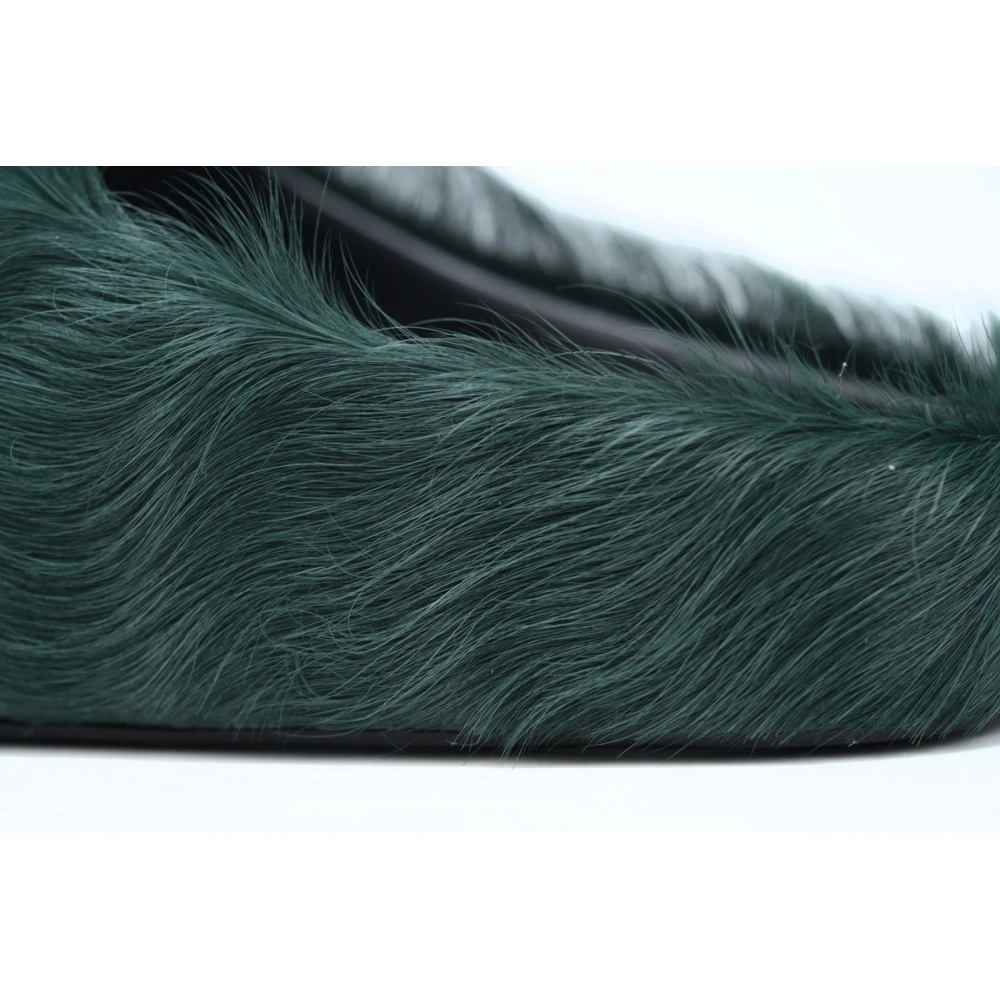 Marni Long-hair Calfskin Fussbett Sabot Sea Green SBMR000600P412200V78