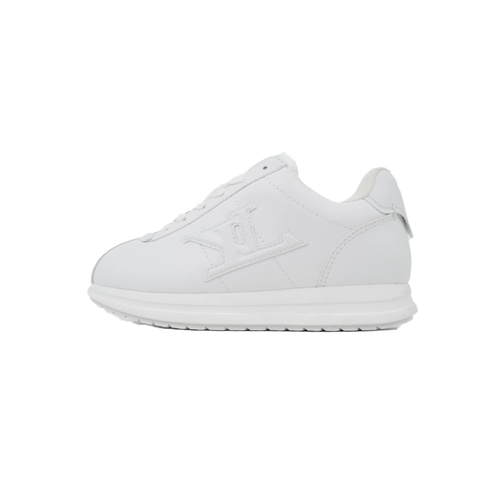 LV BUTTERSOFT Sneaker Lambskin/Plain Calf x Nigo All White