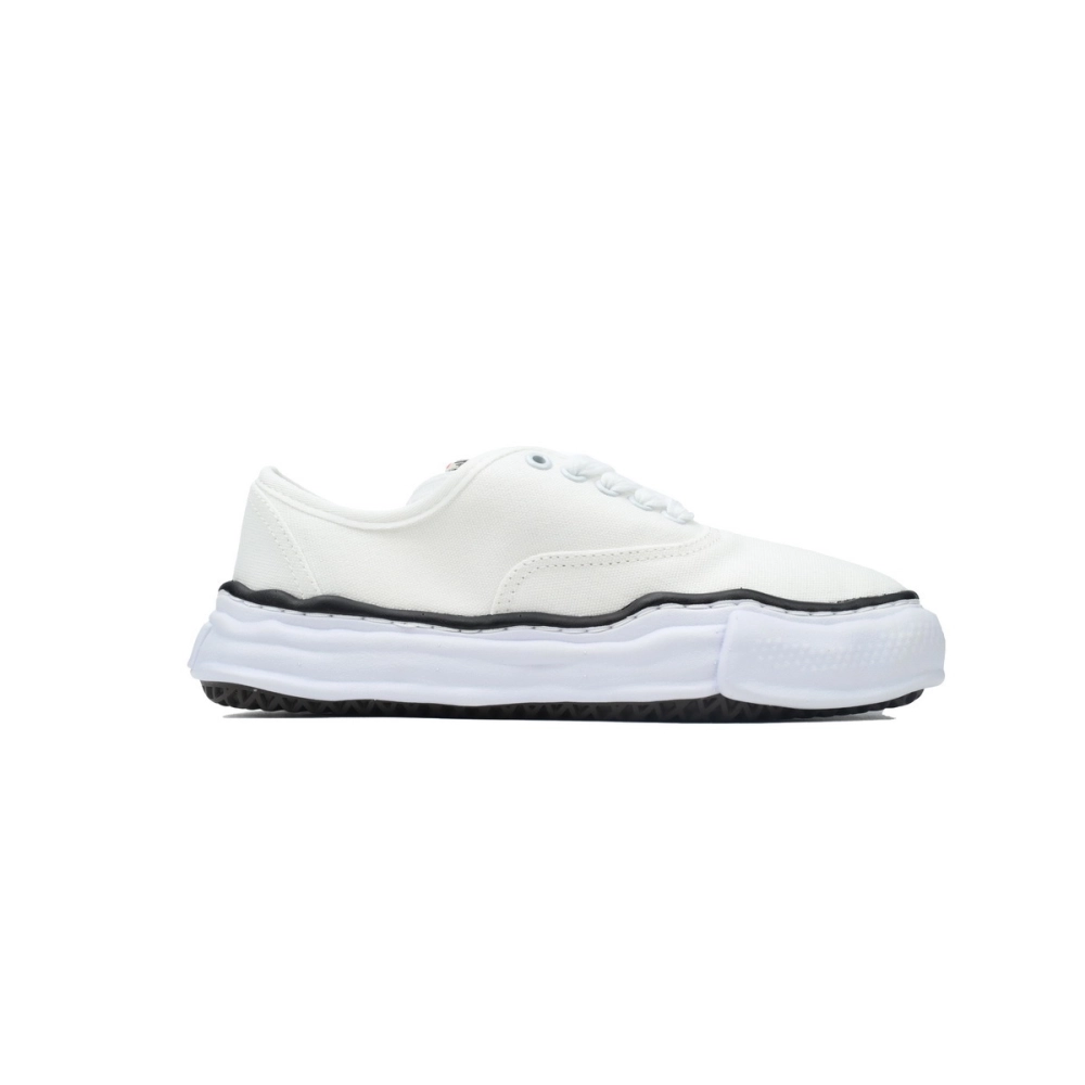 Mihara Yasuhiro Baker OG Semelle Toile Basse Blanc A02FW704 NO.716