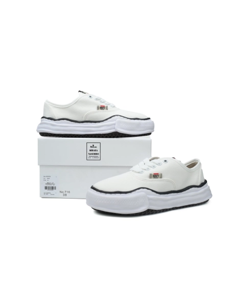 Mihara Yasuhiro Baker OG Semelle Toile Basse Blanc A02FW704 NO.716